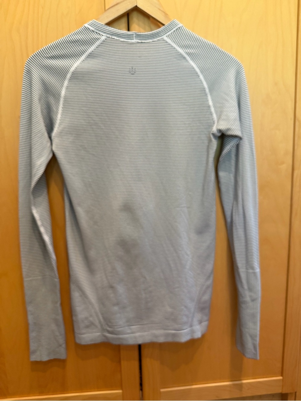 Lululemon Striped Long Sleeve Top - Gray & White - Picture 2 of 3